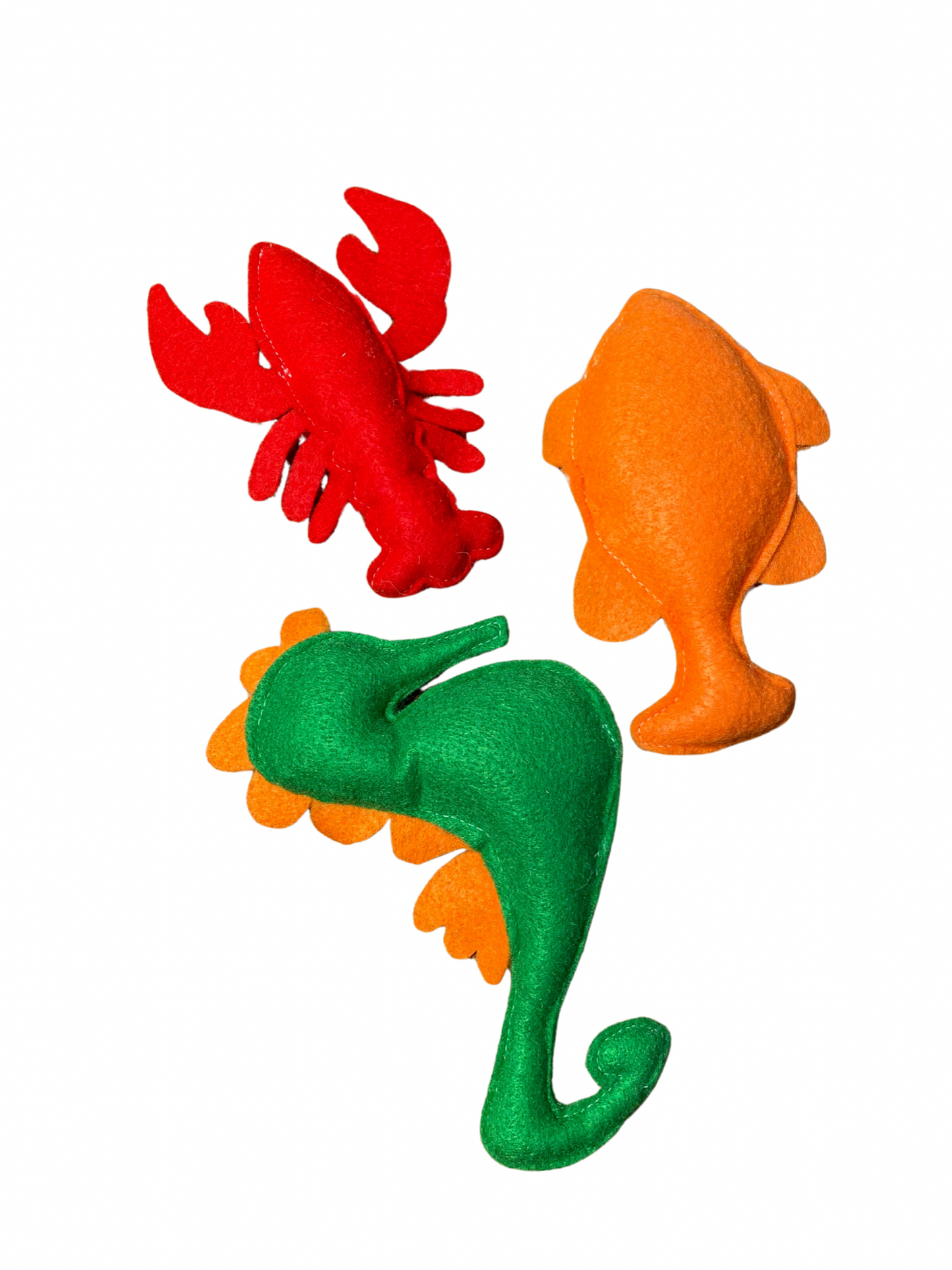 Lobster, Clownfish, and Sea Horse Cat Toys