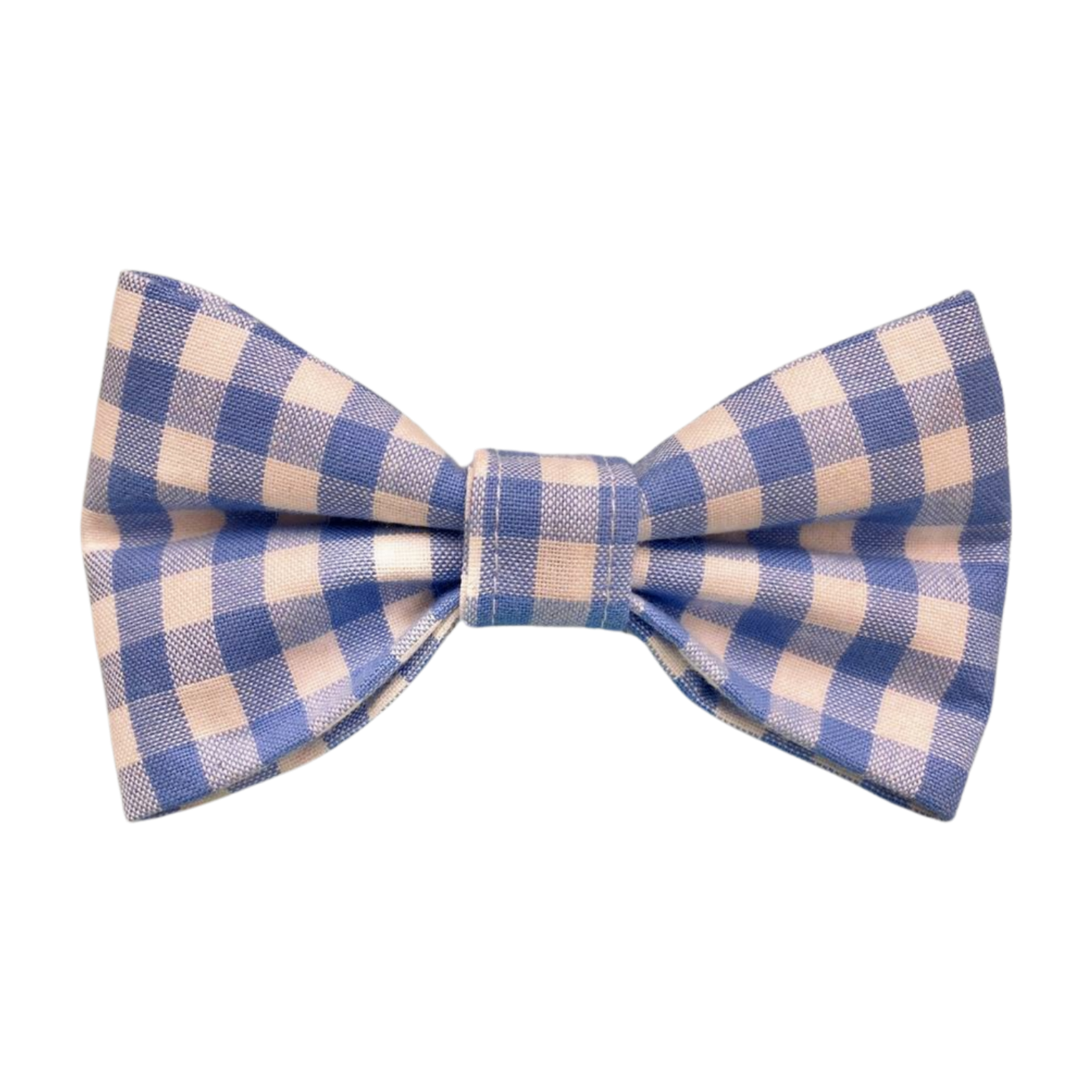 Blue Gingham Bow Tie