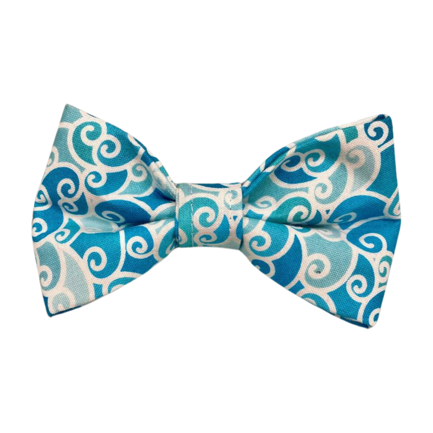 Blue Swirl Bow Tie