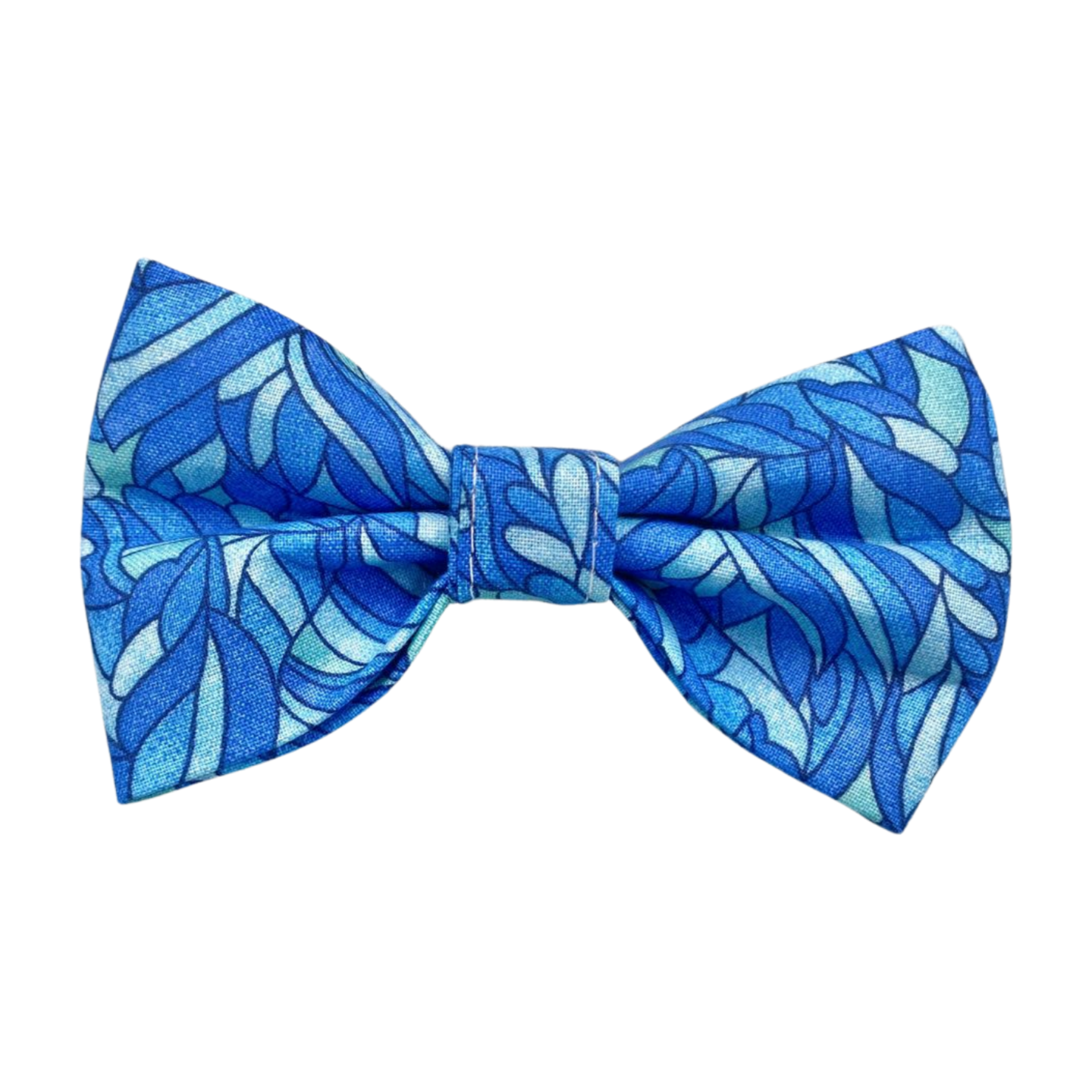 Blue Leaf Bow Tie