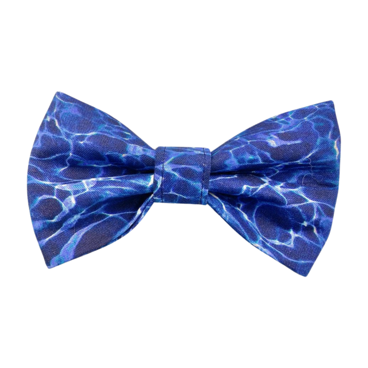 Navy Wave Bow Tie