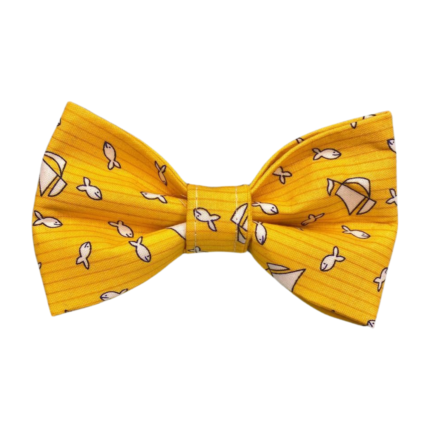 Yellow Fish Bow Tie