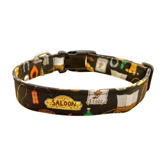 Saloon Buckle Dog Collar