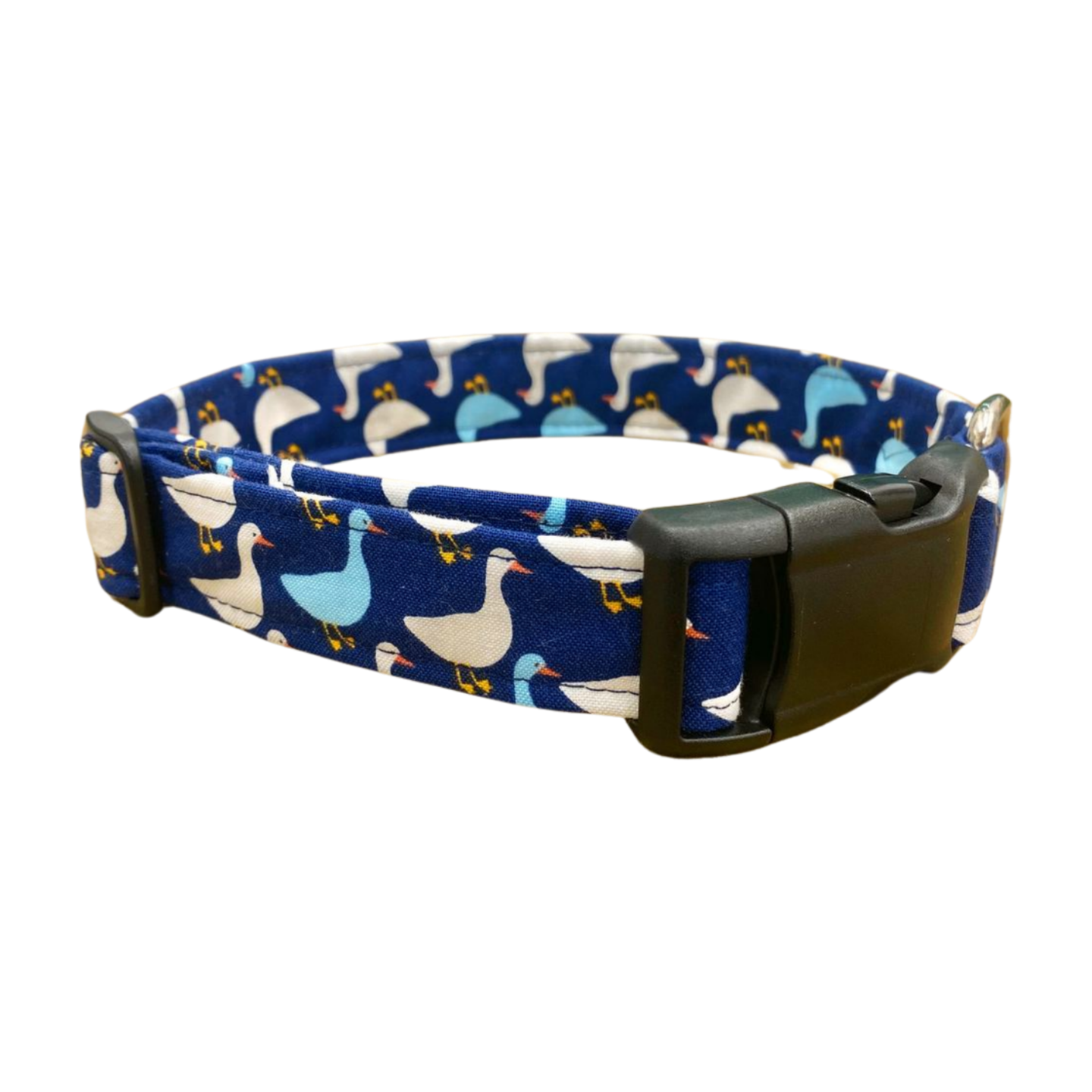 Navy Geese Dog Collar